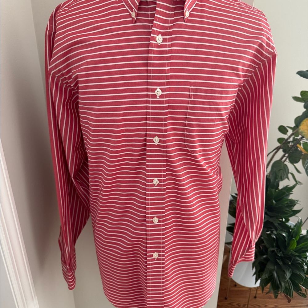 Brooks Brothers Red and White Striped Shirt